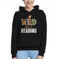 Wild About Reading Books Animal Theme Bookworm Library Day Graphic Youth Hoodie Wild About Reading Books Animal Theme Bookworm Library Day Graphic Youth Hoodie