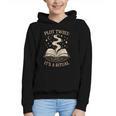 Witchy Book Club Pagan Reader Occult Fiction Coven Ritual Graphic Youth Hoodie