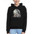 Wolf Reading Book Librarian Library Wolves Graphic Youth Hoodie