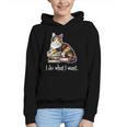 Womens Girls Books I Do What I Want Calico Cat Lover Graphic Youth Hoodie Womens Girls Books I Do What I Want Calico Cat Lover Graphic Youth Hoodie