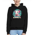 Women's Readsolotl Kawaii Axolotl Reading Book Lover Graphic Youth Hoodie Women's Readsolotl Kawaii Axolotl Reading Book Lover Graphic Youth Hoodie