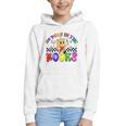 100 Days In The Book Fun 100 Days Of School Boy Girl Teacher Graphic Youth Hoodie