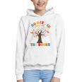 100 Days In The Books Reading Teacher 100th Day Of School Premium Graphic Youth Hoodie