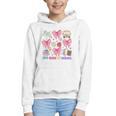 100 Days Of School Coquette Bow School Bus Pencil Books Graphic Youth Hoodie 100 Days Of School Coquette Bow School Bus Pencil Books Graphic Youth Hoodie