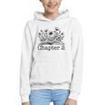 2nd Birthday Girl Chapter 2 Reading Book Lover 2 Year Old Graphic Youth Hoodie