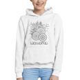 Adult Coloring Book Namaste Yoga Flowers Graphic Youth Hoodie