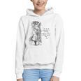Alice Adventures Wonderland Vintage Book Quote Lewis Carrol Graphic Youth Hoodie Alice Adventures Wonderland Vintage Book Quote Lewis Carrol Graphic Youth Hoodie