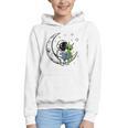 Astronaut Reading Book To Alien Moon Space Astronomy Graphic Youth Hoodie