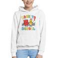 Back To School Checkered Book Pencil Groovy Teacher Student Graphic Youth Hoodie Back To School Checkered Book Pencil Groovy Teacher Student Graphic Youth Hoodie