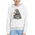 Bearded Dragon Reading Books Matching Bookworm Librarian Graphic Youth Hoodie Bearded Dragon Reading Books Matching Bookworm Librarian Graphic Youth Hoodie