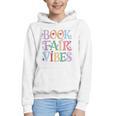 Book Fair Vibes Groovy Retro Reading Graphic Youth Hoodie