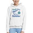 Book Girl Summer Bookish Beach Graphic Youth Hoodie