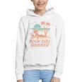 Book Girl Summer Book Reading Retro Sunset Graphic Youth Hoodie Book Girl Summer Book Reading Retro Sunset Graphic Youth Hoodie