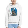Book Lover Bookworm Reading Books Dragon Premium Tri-Blend Graphic Youth Hoodie