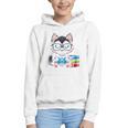Book Lover Reading Husky Dog Graphic Youth Hoodie