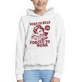 Book Readers Forced To Work Sadness Graphic Youth Hoodie
