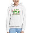 Book With Shamrocks Librarian Saint Patrick's Day Kids Graphic Youth Hoodie
