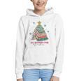 All Booked For Christmas Book Christmas Tree Lights Bookish Graphic Youth Hoodie