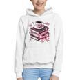 All Booked For Valentine's Teacher Coquette Bow Coffee Book Graphic Youth Hoodie All Booked For Valentine's Teacher Coquette Bow Coffee Book Graphic Youth Hoodie