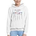 Bookish Feminist Jane Austen Fan Jane Austen Flower Books Graphic Youth Hoodie