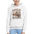 Bookish Retro Western Cowgirl Texas Book Lover Novel Reader Graphic Youth Hoodie Bookish Retro Western Cowgirl Texas Book Lover Novel Reader Graphic Youth Hoodie