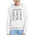 The Books Of The Bible Old And New Testament Complete List Graphic Youth Hoodie The Books Of The Bible Old And New Testament Complete List Graphic Youth Hoodie