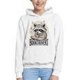Booktrovert Raccoon Reading And Coffee For Book Lover Graphic Youth Hoodie Booktrovert Raccoon Reading And Coffee For Book Lover Graphic Youth Hoodie