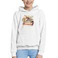 Booktrovert Vintage Wildflowers Books For Book Lovers Graphic Youth Hoodie Booktrovert Vintage Wildflowers Books For Book Lovers Graphic Youth Hoodie