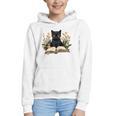 Cat Shirts For Women Book Lover Shirt Cute Cat And Book Premium Tri-Blend Graphic Youth Hoodie Cat Shirts For Women Book Lover Shirt Cute Cat And Book Premium Tri-Blend Graphic Youth Hoodie