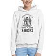 Cats Plants And Books Shirt Plant Lover Gardening Graphic Youth Hoodie Cats Plants And Books Shirt Plant Lover Gardening Graphic Youth Hoodie