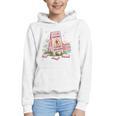 Caution Slippery When Reading Book Reader Graphic Youth Hoodie
