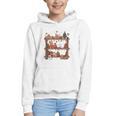 Christmas Cats Bookshelf Gingerbread Graphic Youth Hoodie