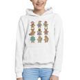 Christmas Library Gingerbread Man Books Lover Bookworm Graphic Youth Hoodie Christmas Library Gingerbread Man Books Lover Bookworm Graphic Youth Hoodie