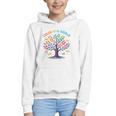 Color Our World Summer Reading Program 2025 Trippy Book Tree Graphic Youth Hoodie Color Our World Summer Reading Program 2025 Trippy Book Tree Graphic Youth Hoodie