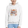 Cozy Autumn Books Fully Booked For Fall Books Pumpkin Graphic Youth Hoodie