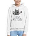 Cozy Mysteries Coffee And Novel For Book Lovers Graphic Youth Hoodie Cozy Mysteries Coffee And Novel For Book Lovers Graphic Youth Hoodie