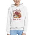 Cozy Readers Book Society Fall Autumn Floral Pumpkin Season Graphic Youth Hoodie