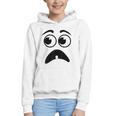 Creepy Face Carrot Halloween Book Character Costume Graphic Youth Hoodie Creepy Face Carrot Halloween Book Character Costume Graphic Youth Hoodie