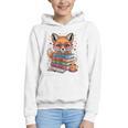Cute Fox Read More Be Kind Stay Weird Reader Geek Book Lover Graphic Youth Hoodie