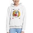 Cute Ghost Reading Book Retro Halloween Librarian Graphic Youth Hoodie Cute Ghost Reading Book Retro Halloween Librarian Graphic Youth Hoodie