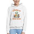Cute Halloween Teacher Librarian Mummy Reading Books Graphic Youth Hoodie