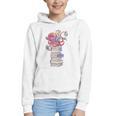 Cute Octopus Bookworm Fun Reading Tee For Book Lovers Graphic Youth Hoodie