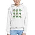 Cute Shamrock Reading Books St Patrick's Day Teacher Reading Graphic Youth Hoodie