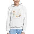 Dead Set On Reading Skeleton Halloween Book Lover Graphic Youth Hoodie