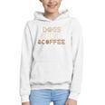 Dogs Books & Coffee Graphic Youth Hoodie