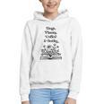Dogs Plants Coffee Books Book Lover Dog Lover Reading Graphic Youth Hoodie
