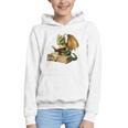 Dragon Bookworm Reading Book Graphic Graphic Youth Hoodie