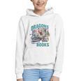 Easily Distracted By Dragons And Books Bookworm Graphic Youth Hoodie Easily Distracted By Dragons And Books Bookworm Graphic Youth Hoodie