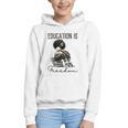Education Is Freedom Teacher Women Books Black History Graphic Youth Hoodie Education Is Freedom Teacher Women Books Black History Graphic Youth Hoodie