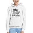 Emotionally Attached To Fictional Characters Banned Books Graphic Youth Hoodie